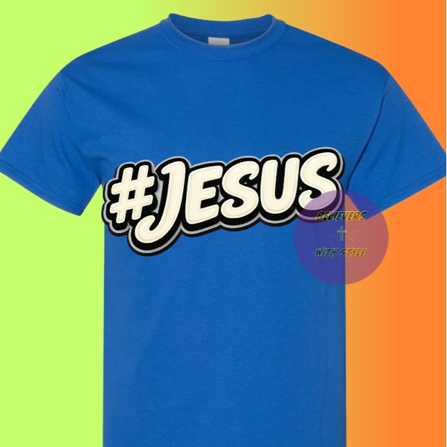 Hashtag - JESUS - Christlich T-Shirt (Von Creator hochgeladen)