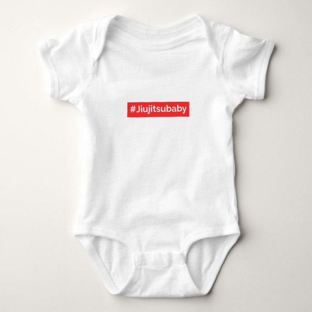 Hashtag Jiu Jitsu Baby Strampler (Vorderseite)
