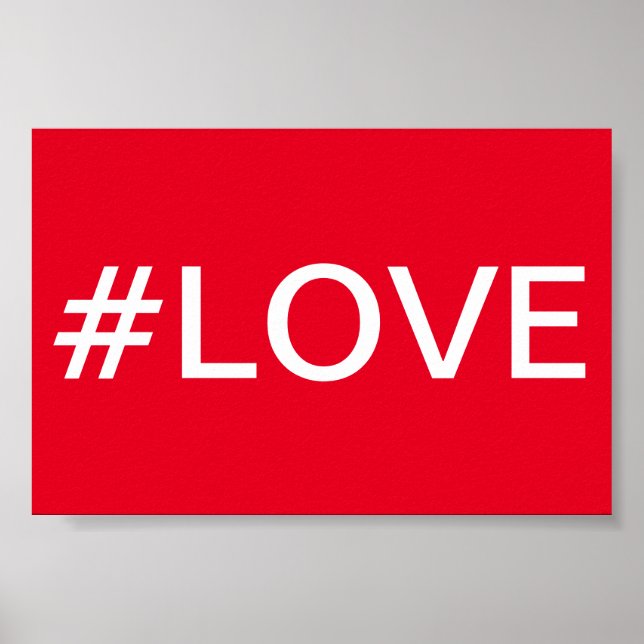 Hashtag Liebe Poster (Vorne)