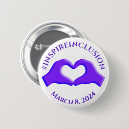 Hashtag-März "inspirier Inclusion" 8 Frauentag 202 Button