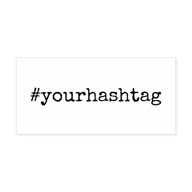 Hashtag | Minimalistische Schreibmaschinen für soz Gummistempel (Prägung)