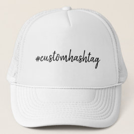 Hashtag Modern Minimalist Schrift Social Media Truckerkappe
