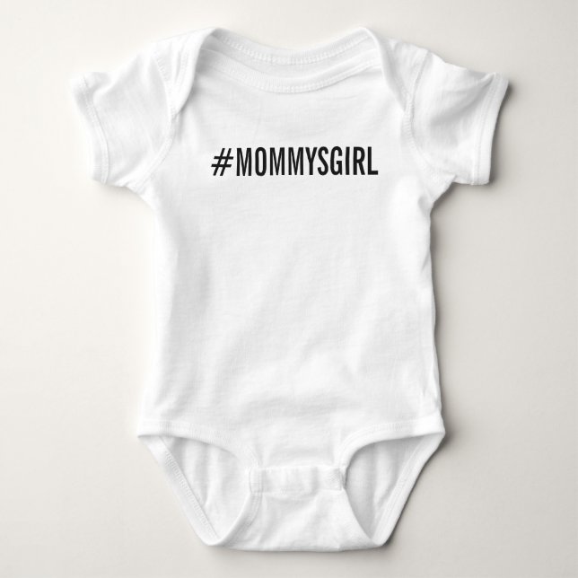 Hashtag Mommys Mädchen Baby Strampler (Vorderseite)