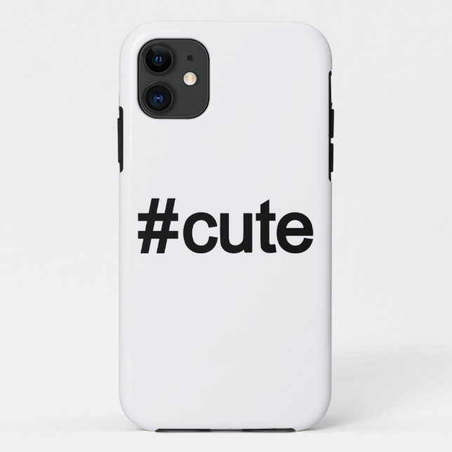 Hashtag # Niedlich Case-Mate iPhone Hülle (Rückseite)