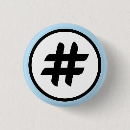 Hashtag- oder Pfund-Zeichen Button