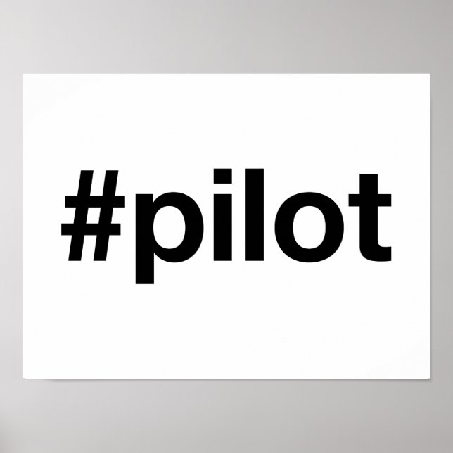 HASHTAG-PILOT POSTER (Vorne)