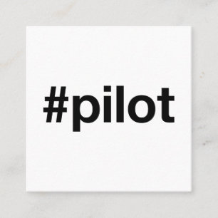 HASHTAG-PILOT QUADRATISCHE VISITENKARTE