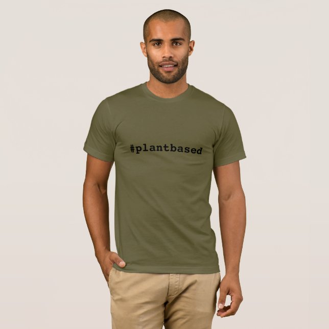 Hashtag Plantbased der T - Shirt Männer (Vorne ganz)