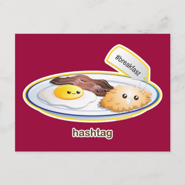 Hashtag Postkarte (Vorderseite)