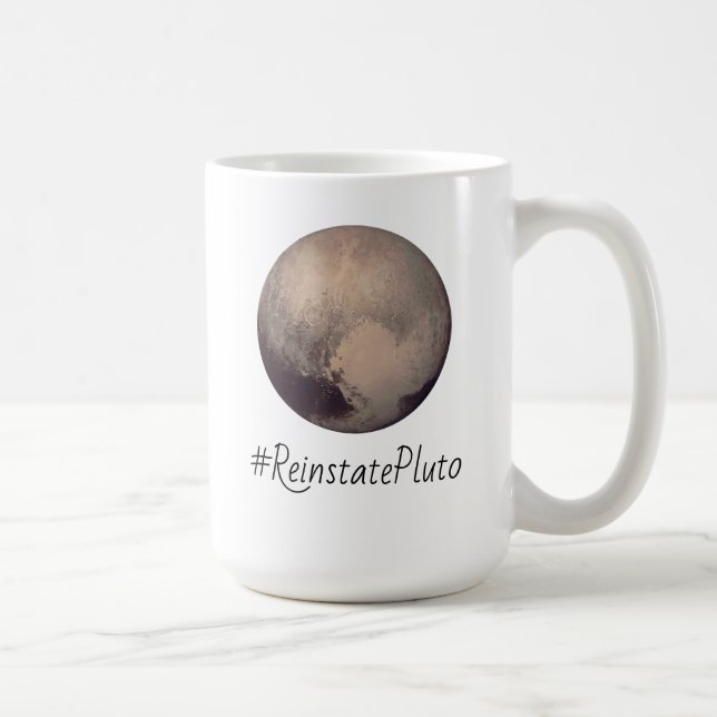 Hashtag ReinstatePluto Kaffeetasse (Rechts)