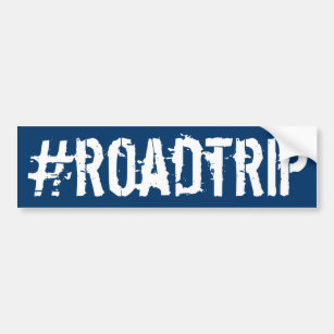 Hashtag Roadtrip Autoaufkleber