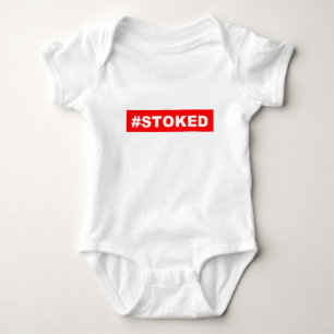Hashtag rot baby strampler