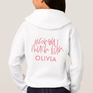 Hashtag Schnee viel Spaß moderne Weihnachten Hoodie