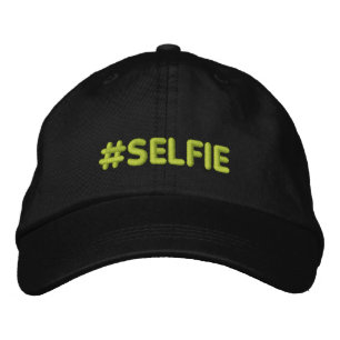 Hashtag Selfie Fashion Stiches Bestickte Baseballkappe