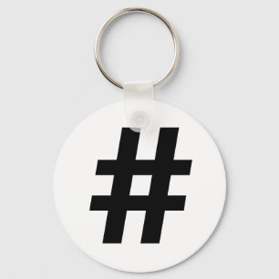 HASHTAG SYMBOL -.png Schlüsselanhänger