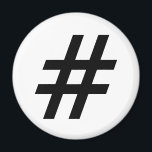 Hashtag-Textsymbol-Hashtag Magnet<br><div class="desc">Hashtag-Textsymbol-Hashtag</div>
