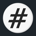 Hashtag-Textsymbol-Hashtag Magnet<br><div class="desc">Hashtag-Textsymbol-Hashtag</div>