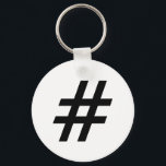 Hashtag-Textsymbol-Hashtag Schlüsselanhänger<br><div class="desc">Hashtag-Textsymbol-Hashtag</div>