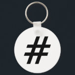 Hashtag-Textsymbol-Hashtag Schlüsselanhänger<br><div class="desc">Hashtag-Textsymbol-Hashtag</div>