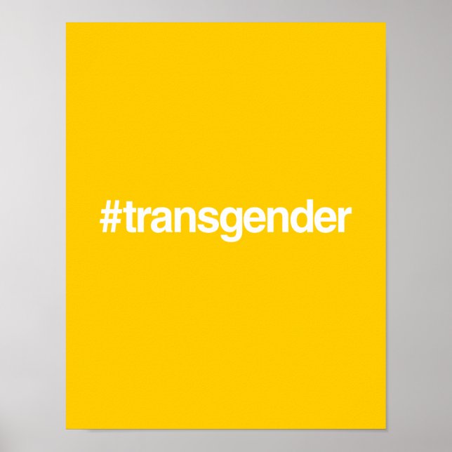 HASHTAG TRANSGENDER POSTER (Vorne)