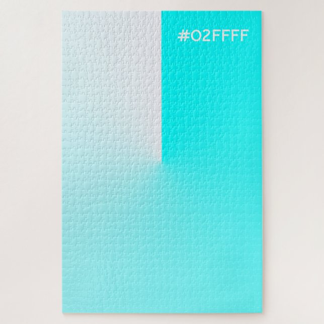 Hashtag Türkisfarbenstrahler Puzzle (Vertikal)