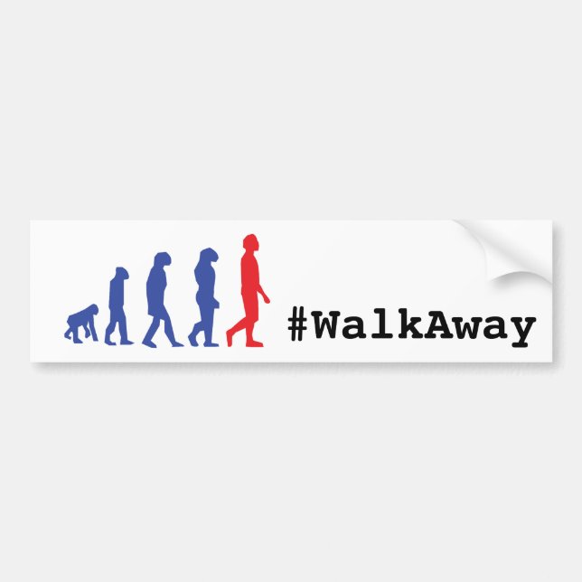 Hashtag WalkAway Movement Konservative Evolution Autoaufkleber (Vorne)