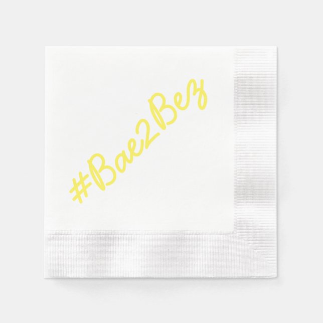 Hashtag Wedding Engagement Party Cocktail Napkins Serviette (Vorderseite)