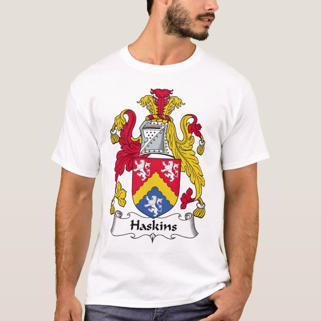 Haskins Familienwappen T-Shirt (Vorderseite)