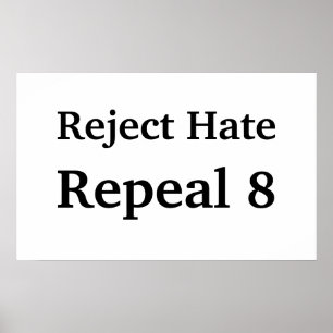 Hass ablehnen, Aufhebung 8 Poster