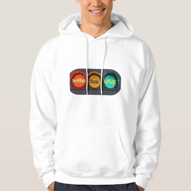 Hass, Denken, Liebe Hoodie (Vorderseite)
