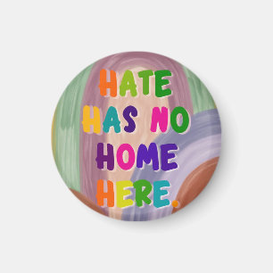 Hass hat hier keinen Platz Farbige Regenbogen Magnet