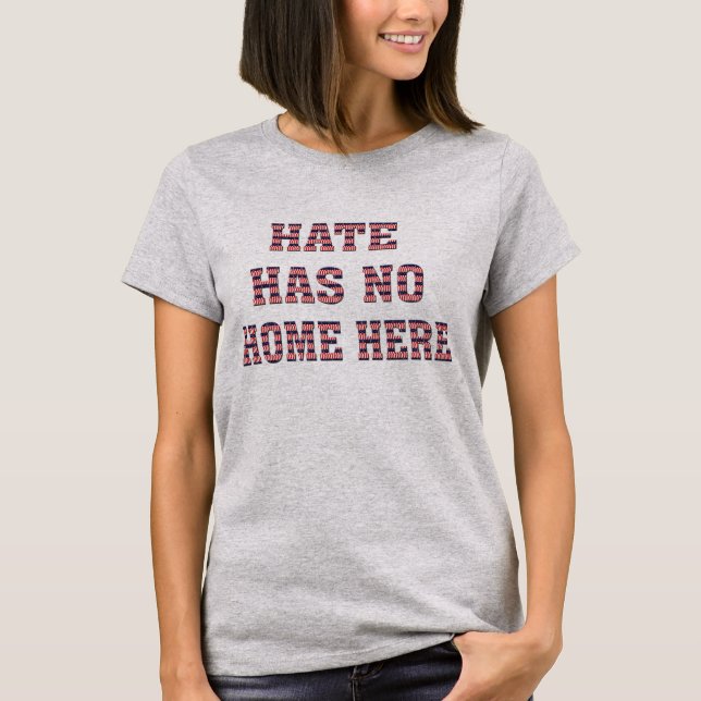 Hass hat keine Zuhause hier, usa American Peace De T-Shirt (Vorderseite)