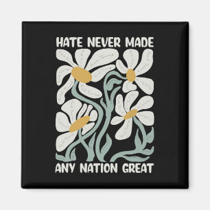 Hass hat nie eine Nation großartig 8647 Trump Boho Magnet