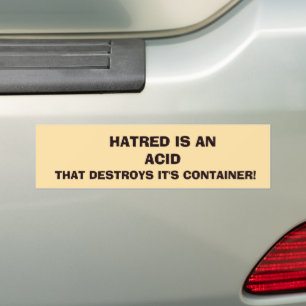 Hass ist eine Säure Autoaufkleber