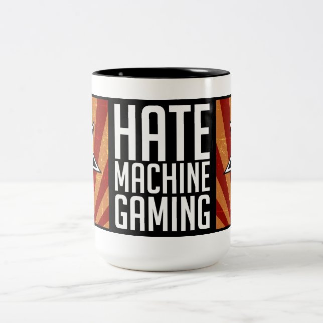 Hass-Maschinen-Spiel-Tasse - Propaganda Zweifarbige Tasse (Mittel)
