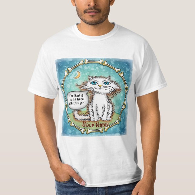 Hass meine Job-Scraggles Cat T-Shirt (Vorderseite)