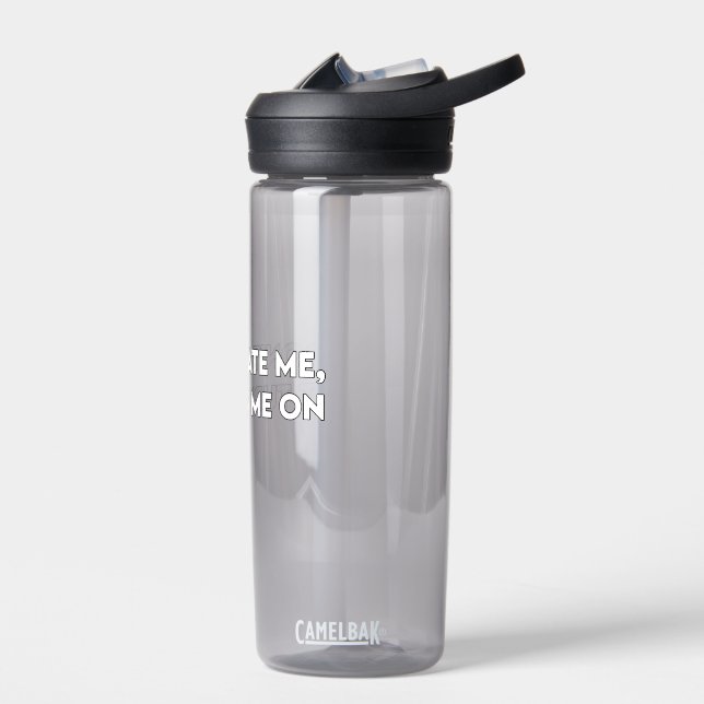 Hass mich nicht Sarcastic Bold Grafik Trinkflasche (Links)