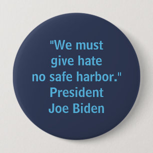 Hass ohne sicheren Hafen - Joe Biden Men's Button