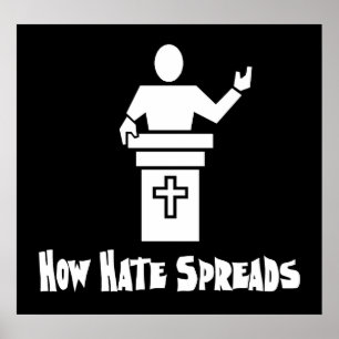 Hass von der Pulpit Poster