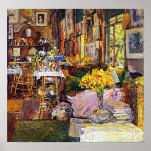Hassam - Blumenraum, 1894 Poster