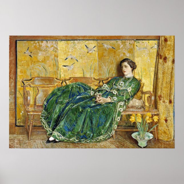 Hassam - Bridge at Old Lyme 1908 Poster (Vorne)