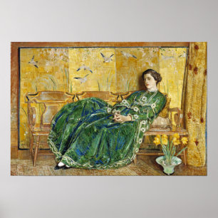 Hassam - Brücke bei Old Lyme 1908 Poster