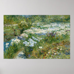 Hassam - Der Wassergarten 1909 Poster