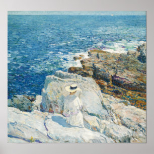 Hassam - Die südlichen Felsvorsprünge Appledore Poster