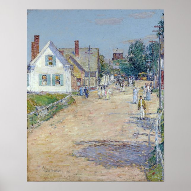 Hassam - East Gloucester End of the Trolley Line . Poster (Vorne)
