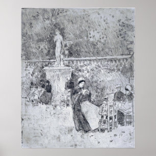 Hassam - Garten von Luxemburg Poster
