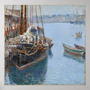 Hassam - Makrelen-Schoner Gloucester 1890 Poster