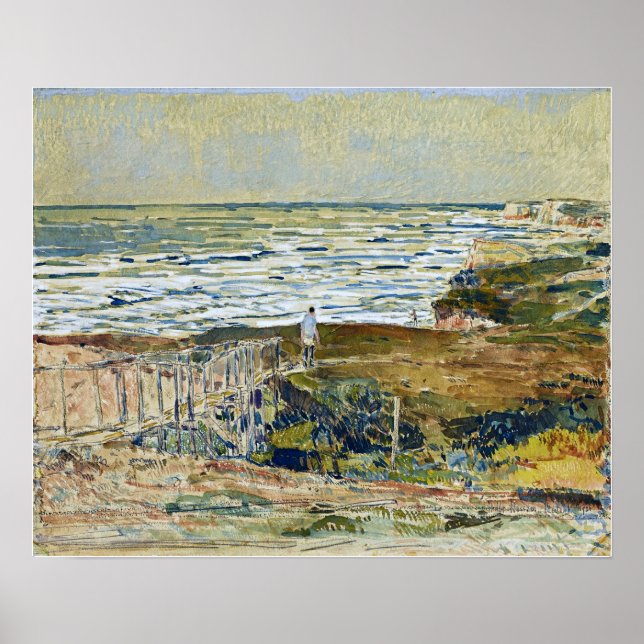 Hassam - Montauk Fisherman 1921 Poster (Vorne)