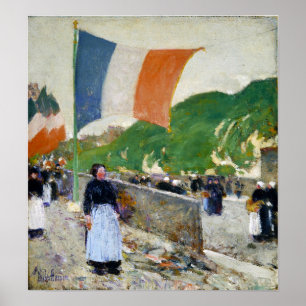 Hassam - Montmartre Juli 1889 Poster