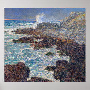 Hassam - Seetang und Brandung, Appledore bei Sonne Poster